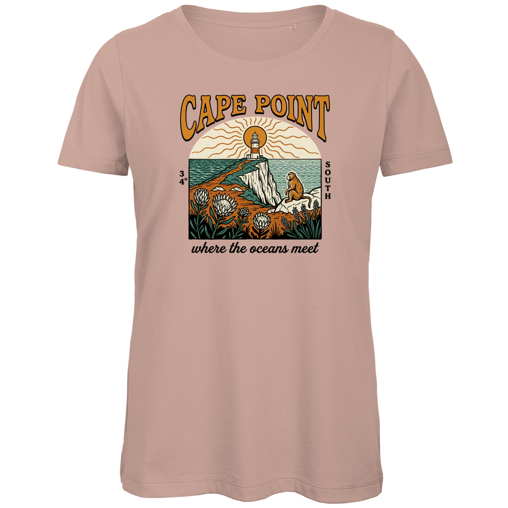 Damen Premium Bio T-Shirt 70s Cape Point