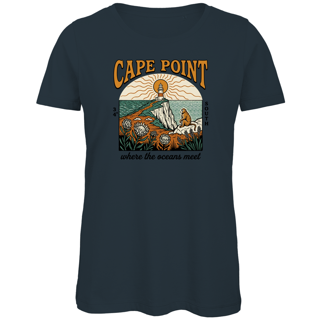 Damen Premium Bio T-Shirt 70s Cape Point