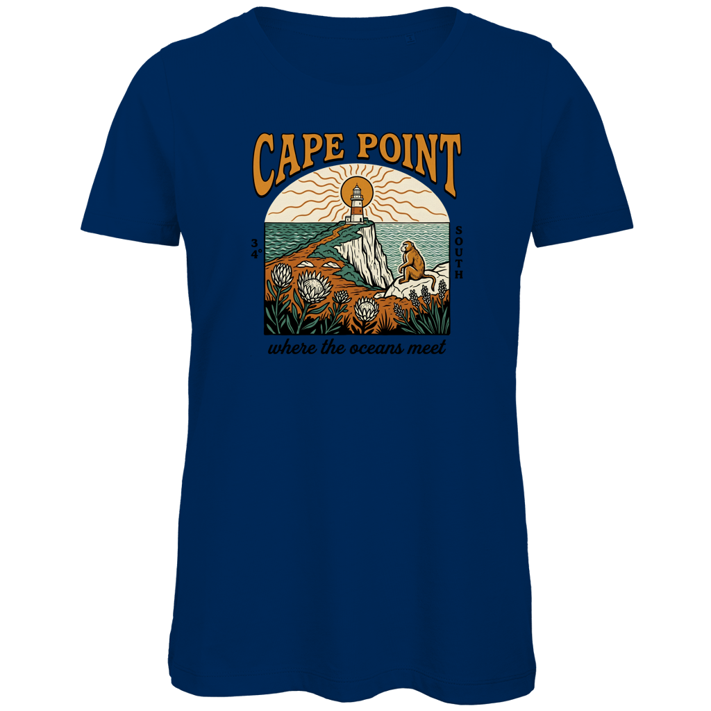 Damen Premium Bio T-Shirt 70s Cape Point