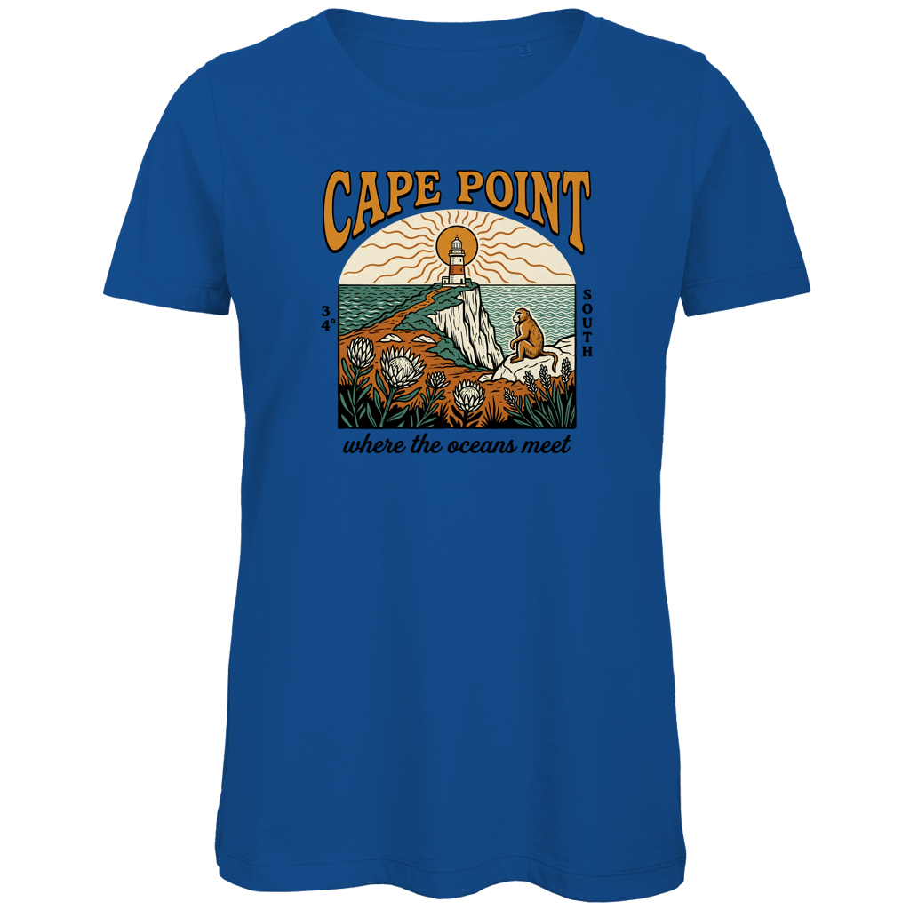 Damen Premium Bio T-Shirt 70s Cape Point