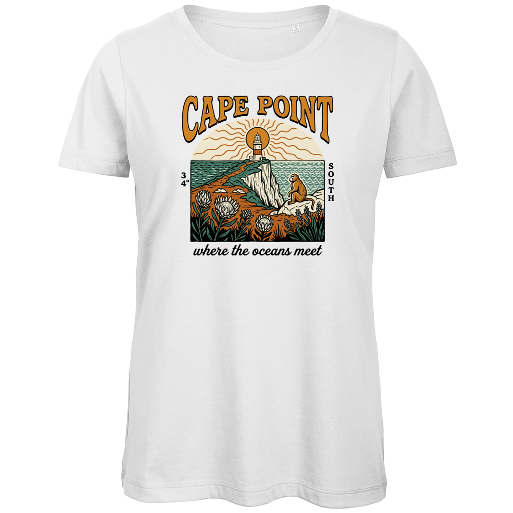 Damen Premium Bio T-Shirt 70s Cape Point