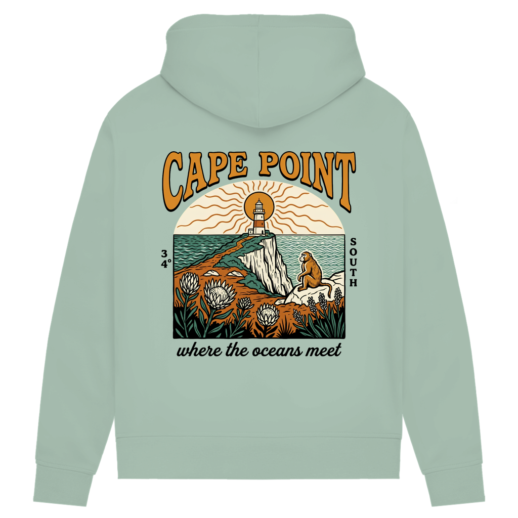 Damen Premium Bio Hoodie 70s Cape Point