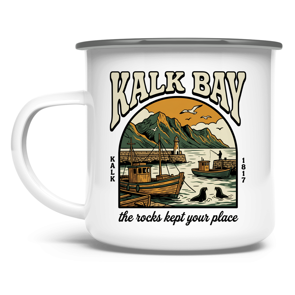 Emaille Tasse 70s Kalk Bay