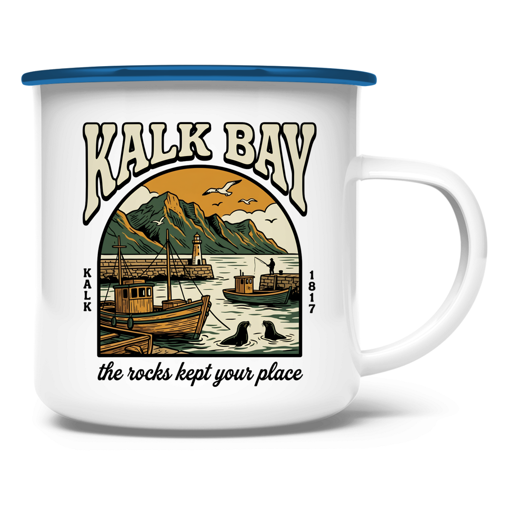 Emaille Tasse 70s Kalk Bay