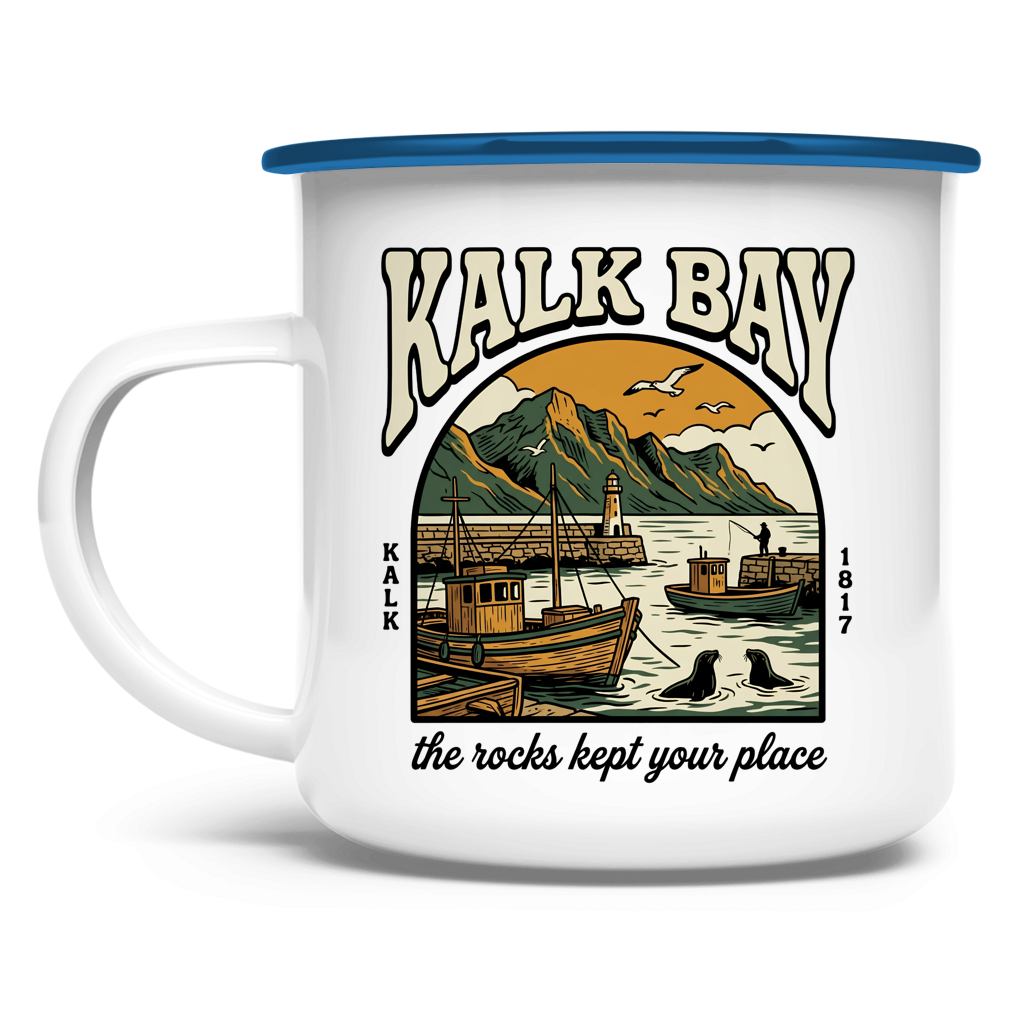Emaille Tasse 70s Kalk Bay