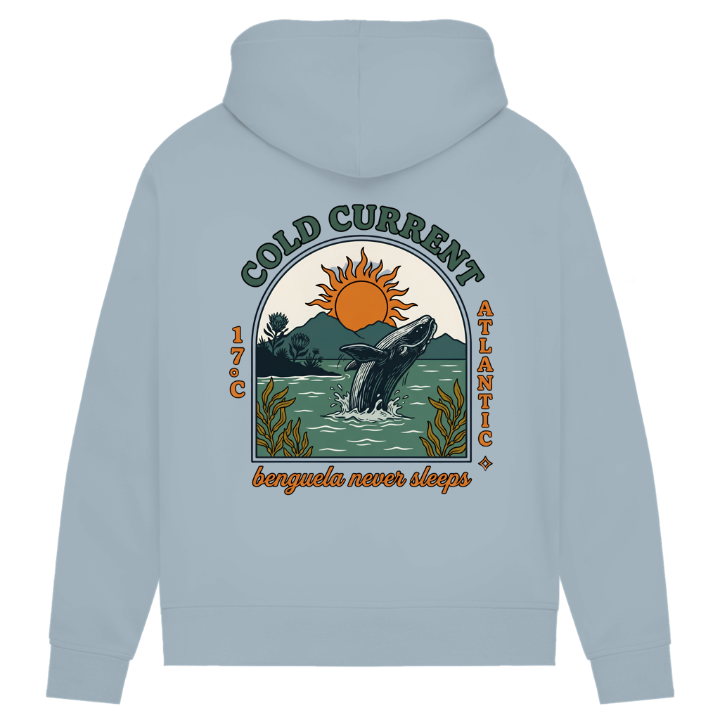 Damen Premium Bio Hoodie 70s Cold Current