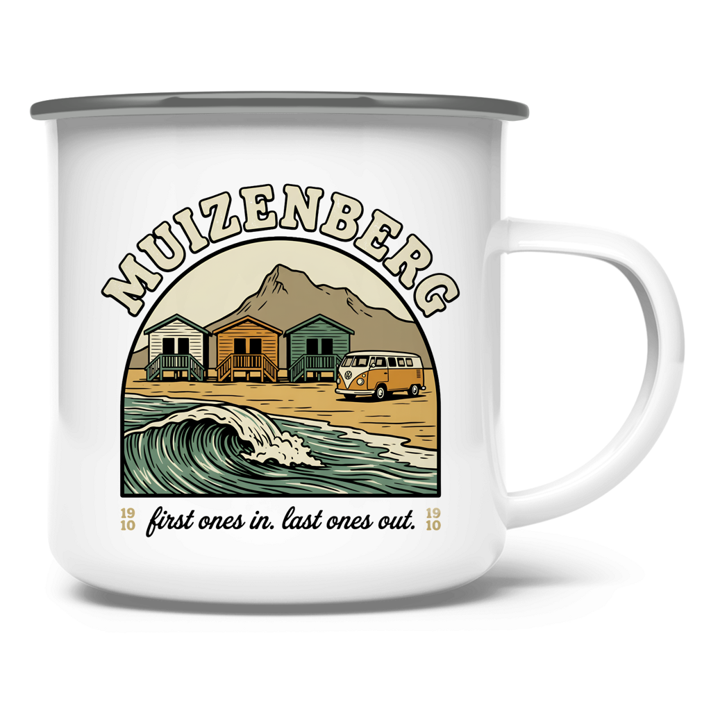 Emaille Tasse 70's Muizenberg