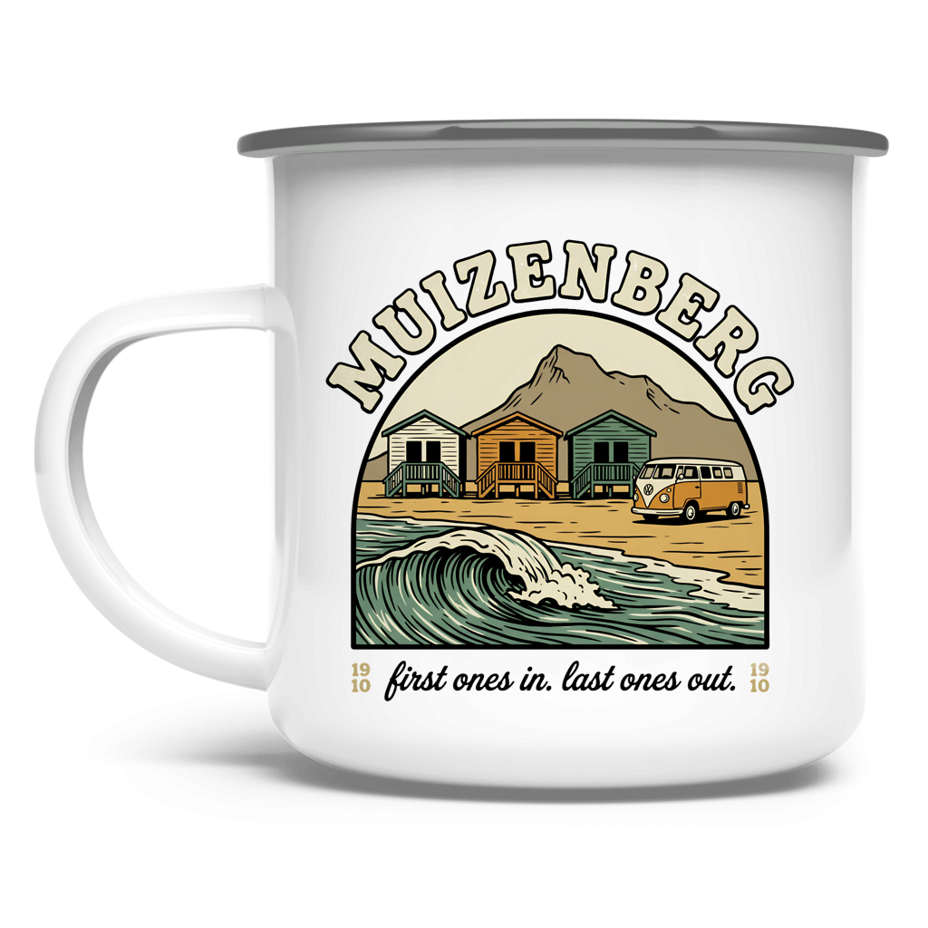 Emaille Tasse 70's Muizenberg