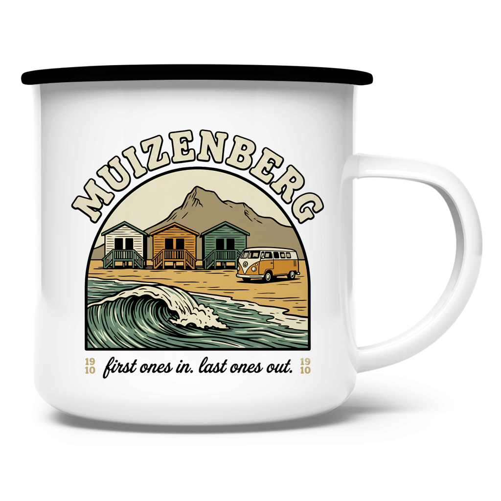 Emaille Tasse 70's Muizenberg