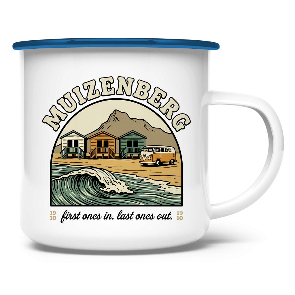 Emaille Tasse 70's Muizenberg