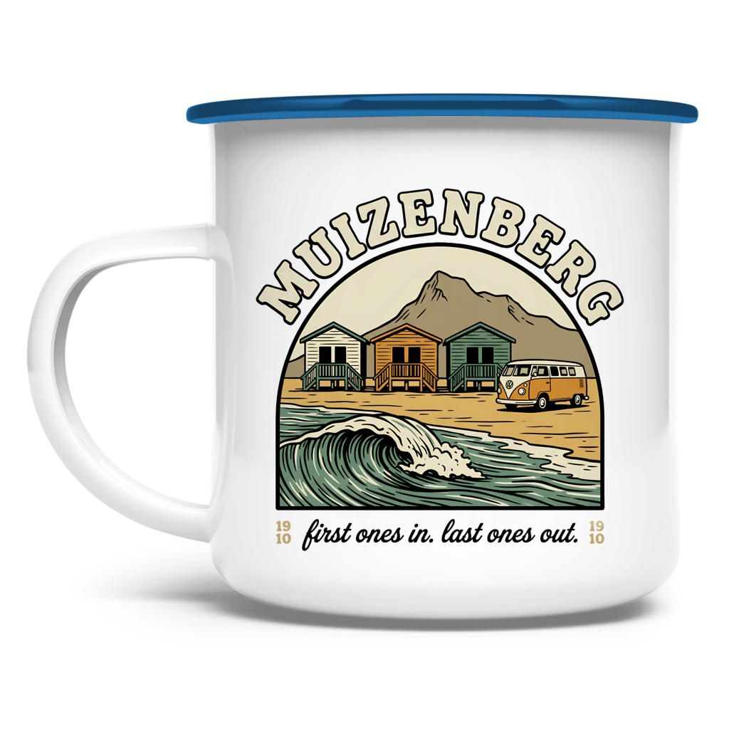 Emaille Tasse 70's Muizenberg