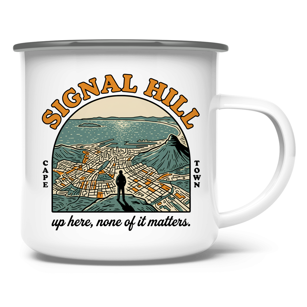 Emaille Tasse 70's Signal Hill