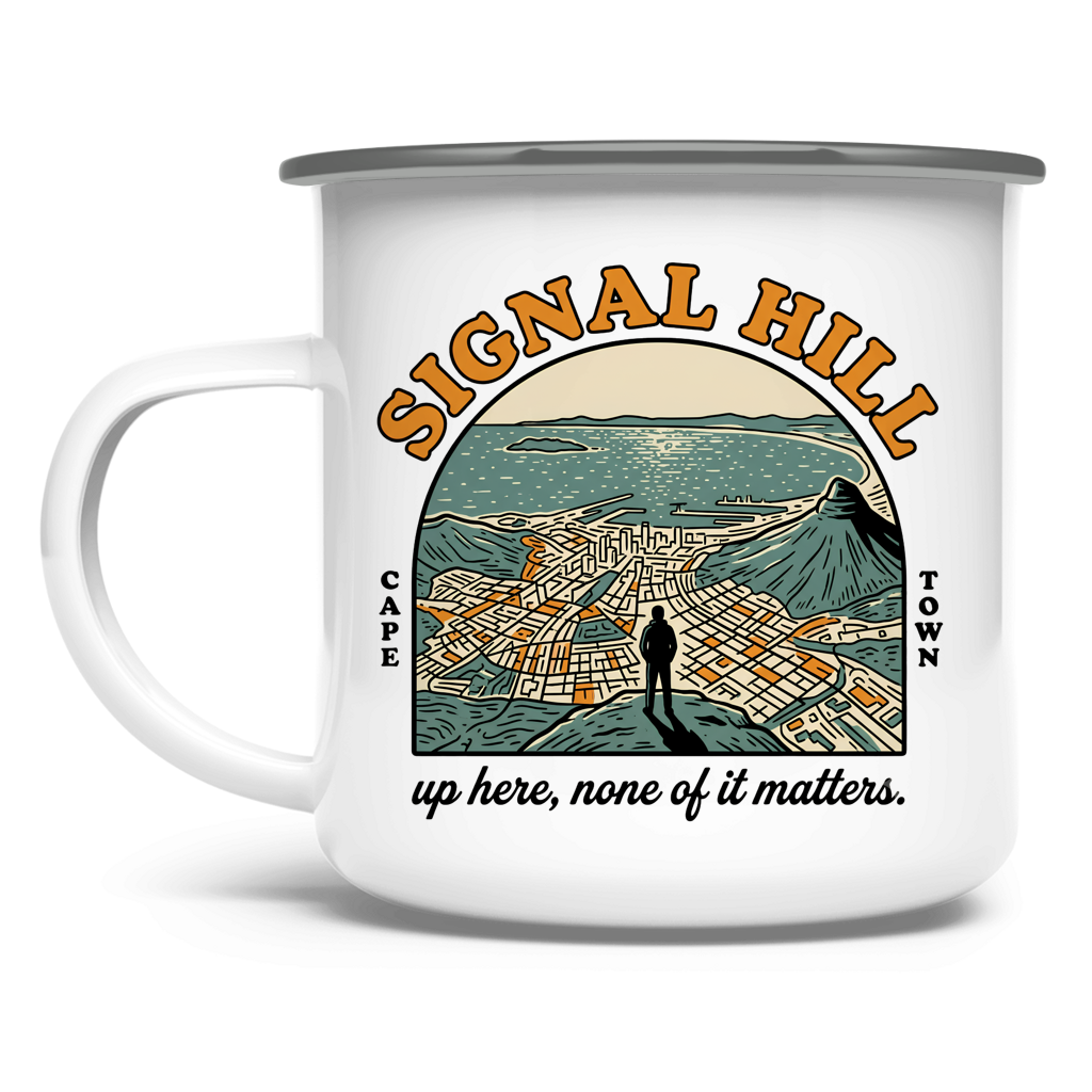 Emaille Tasse 70's Signal Hill
