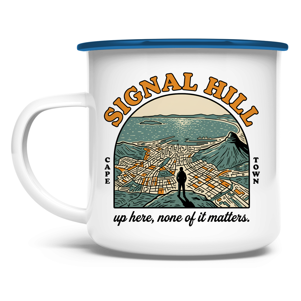 Emaille Tasse 70's Signal Hill