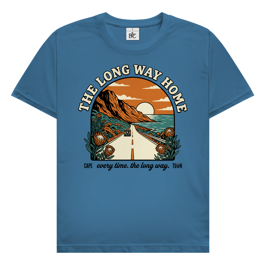 Herren T-Shirt 70's The long way home