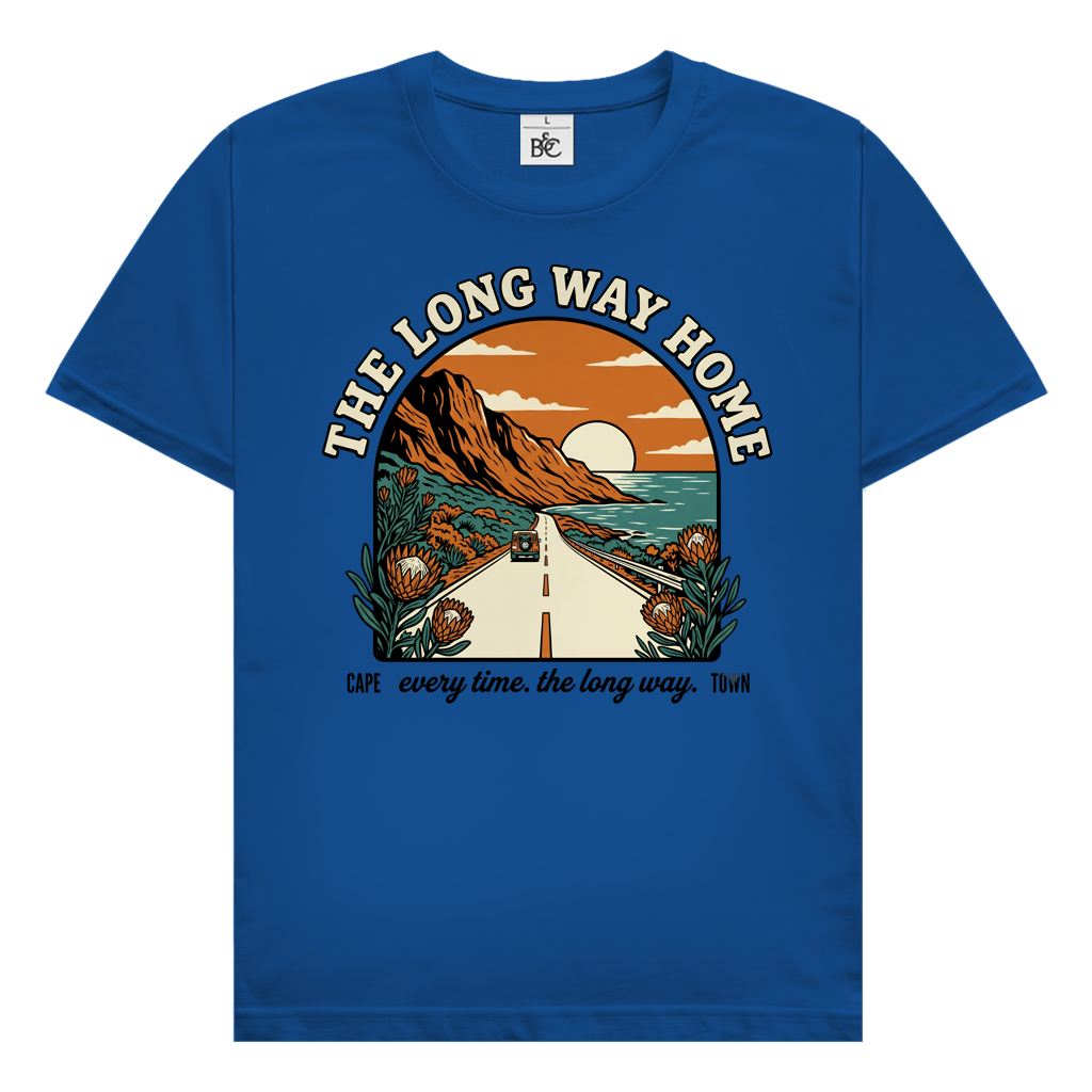 Herren T-Shirt 70's The long way home