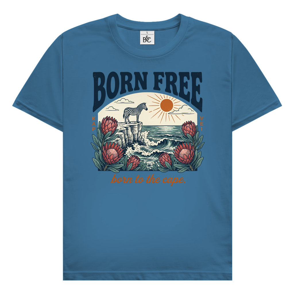 Herren T-Shirt 70's born free
