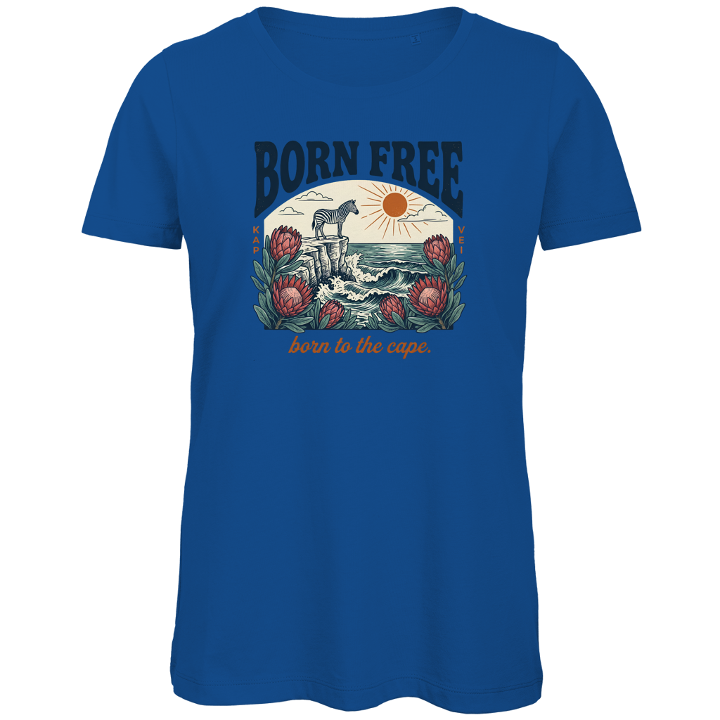 Damen Premium Bio T-Shirt 70's born free