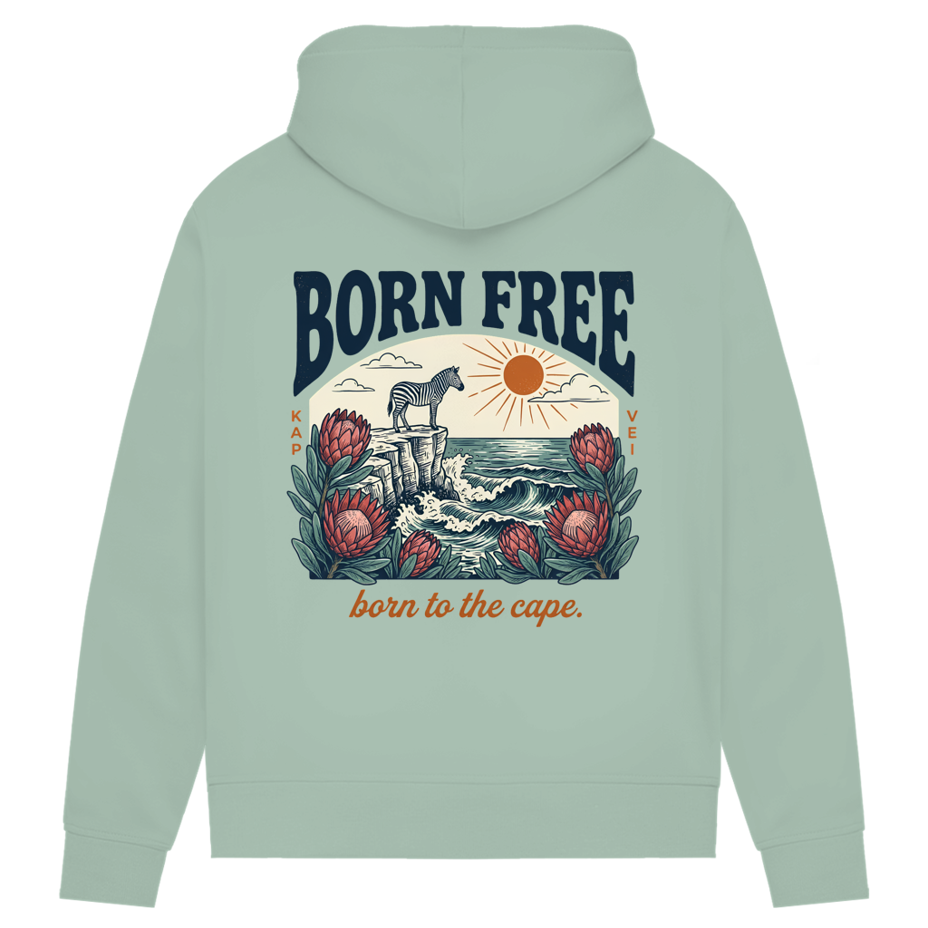 Damen Premium Bio Hoodie 70's born free