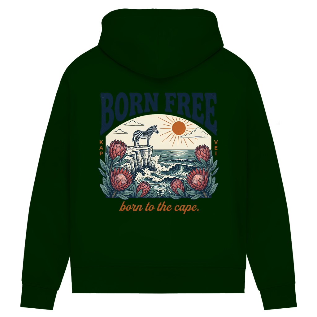 Damen Premium Bio Hoodie 70's born free