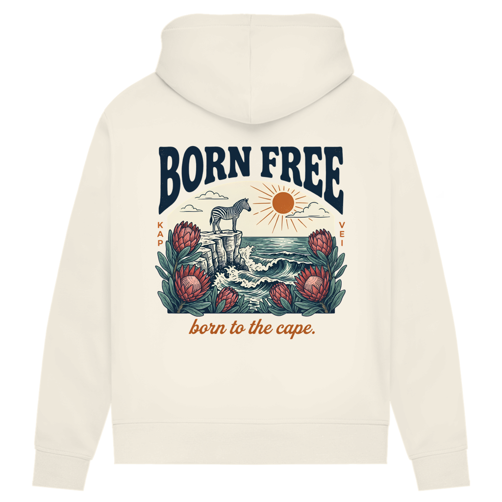 Damen Premium Bio Hoodie 70's born free