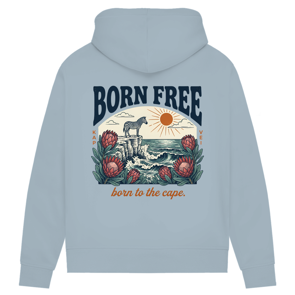 Damen Premium Bio Hoodie 70's born free