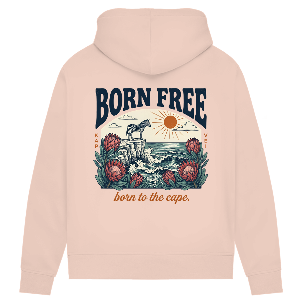 Damen Premium Bio Hoodie 70's born free