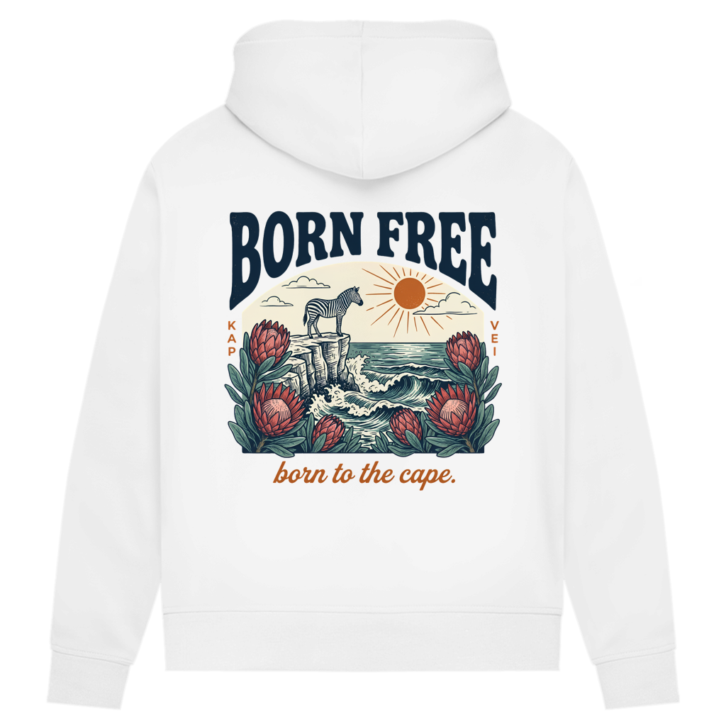 Damen Premium Bio Hoodie 70's born free