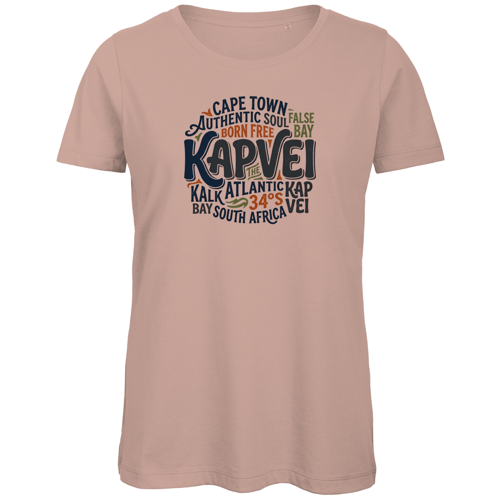 Damen Premium Bio T-Shirt Cape Town KAPVEI — Light