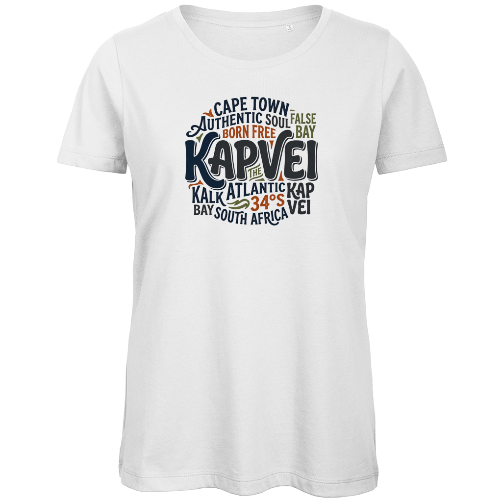 Damen Premium Bio T-Shirt Cape Town KAPVEI — Light