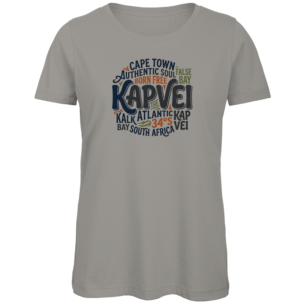 Damen Premium Bio T-Shirt Cape Town KAPVEI — Light