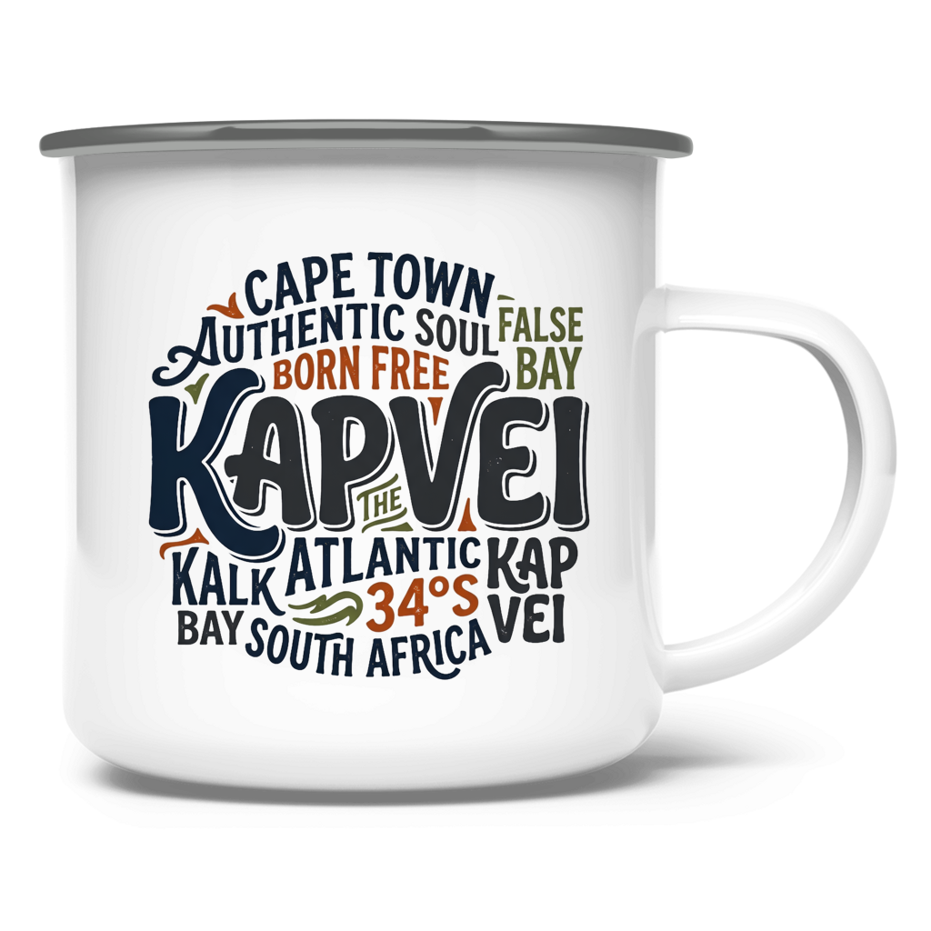 Emaille Tasse Cape Town KAPVEI
