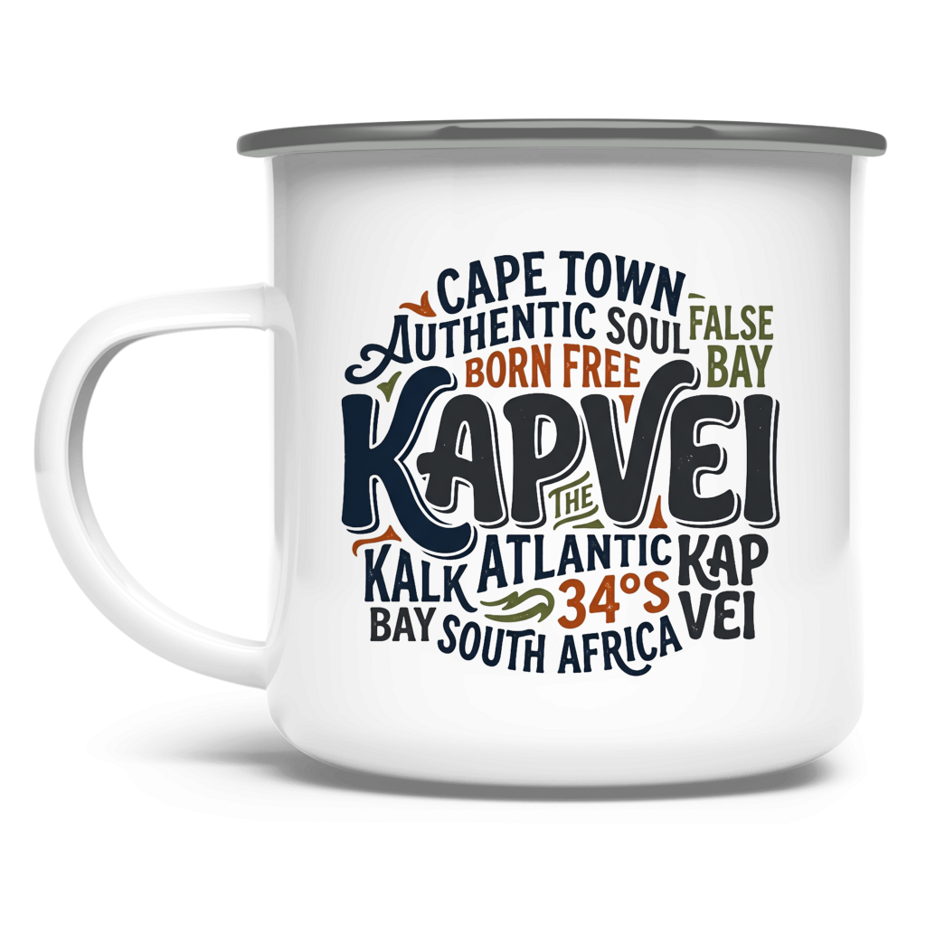 Emaille Tasse Cape Town KAPVEI