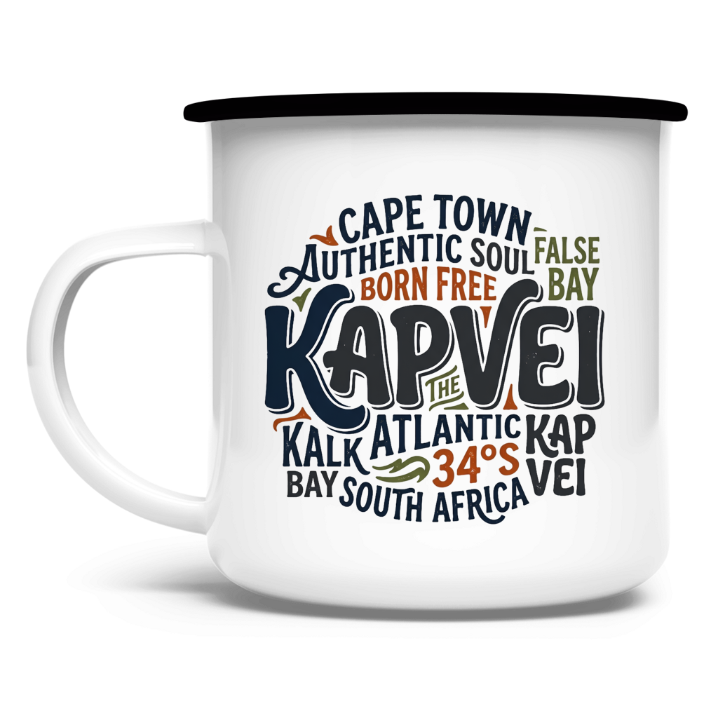 Emaille Tasse Cape Town KAPVEI