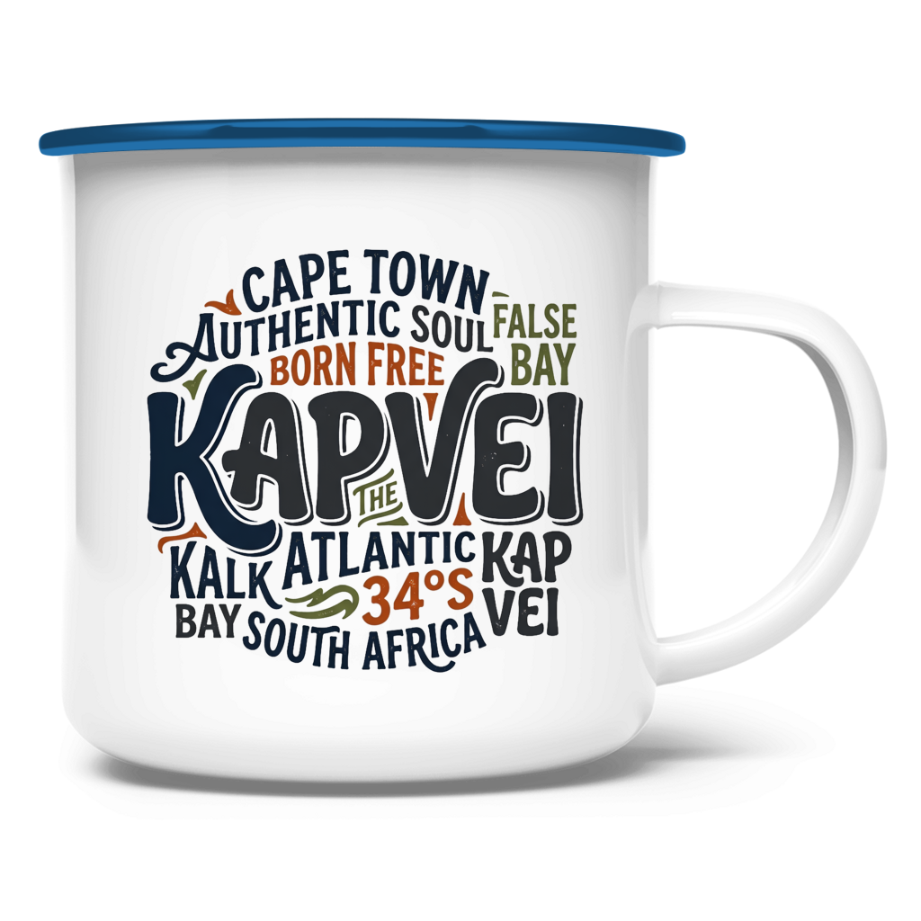Emaille Tasse Cape Town KAPVEI