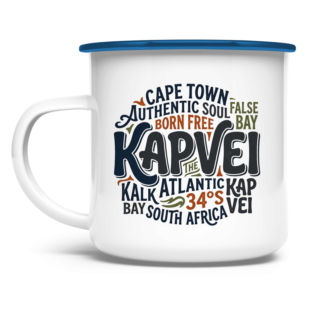 Emaille Tasse Cape Town KAPVEI