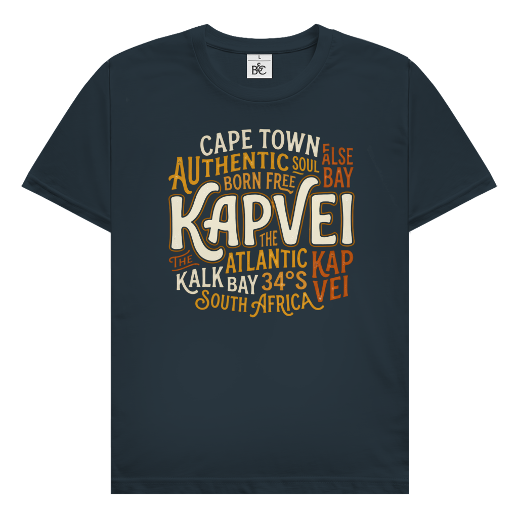 Herren T-Shirt Cape Town KAPVEI — Dark