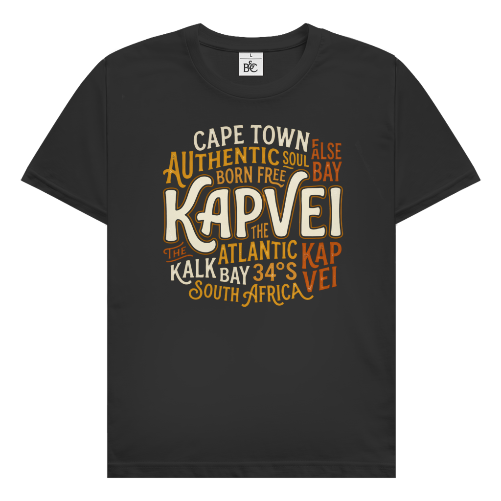 Herren T-Shirt Cape Town KAPVEI — Dark