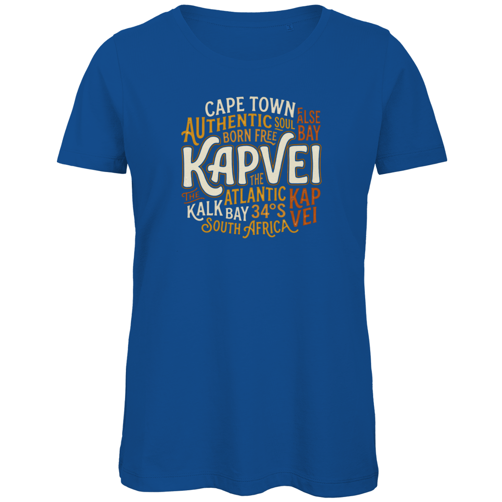 Damen Premium Bio T-Shirt Cape Town KAPVEI — Dark