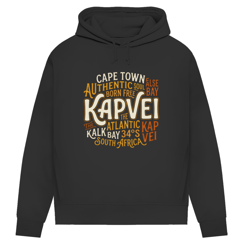Damen Premium Bio Hoodie Cape Town KAPVEI — Dark