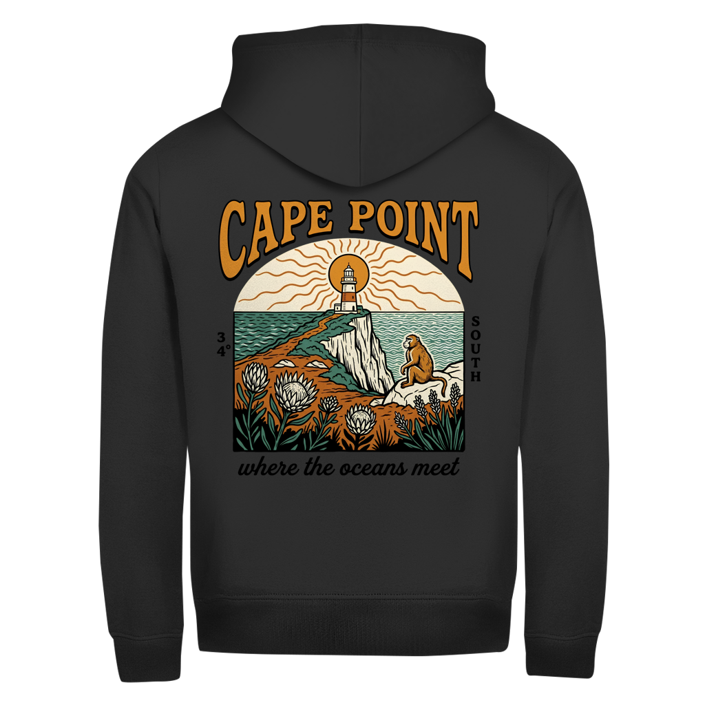 Herren Zipper Hoodie Wind and Waves
