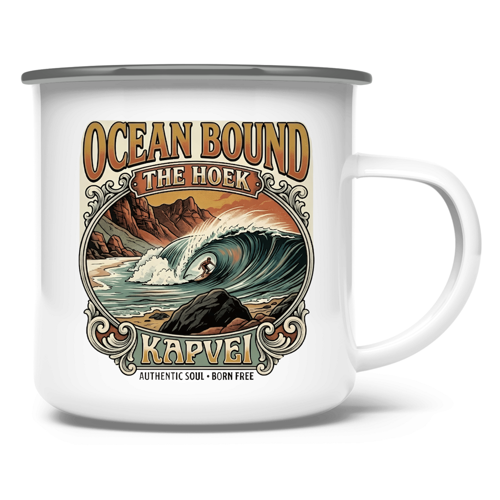 Emaille Tasse OCEANBOUND ''The Hoek''