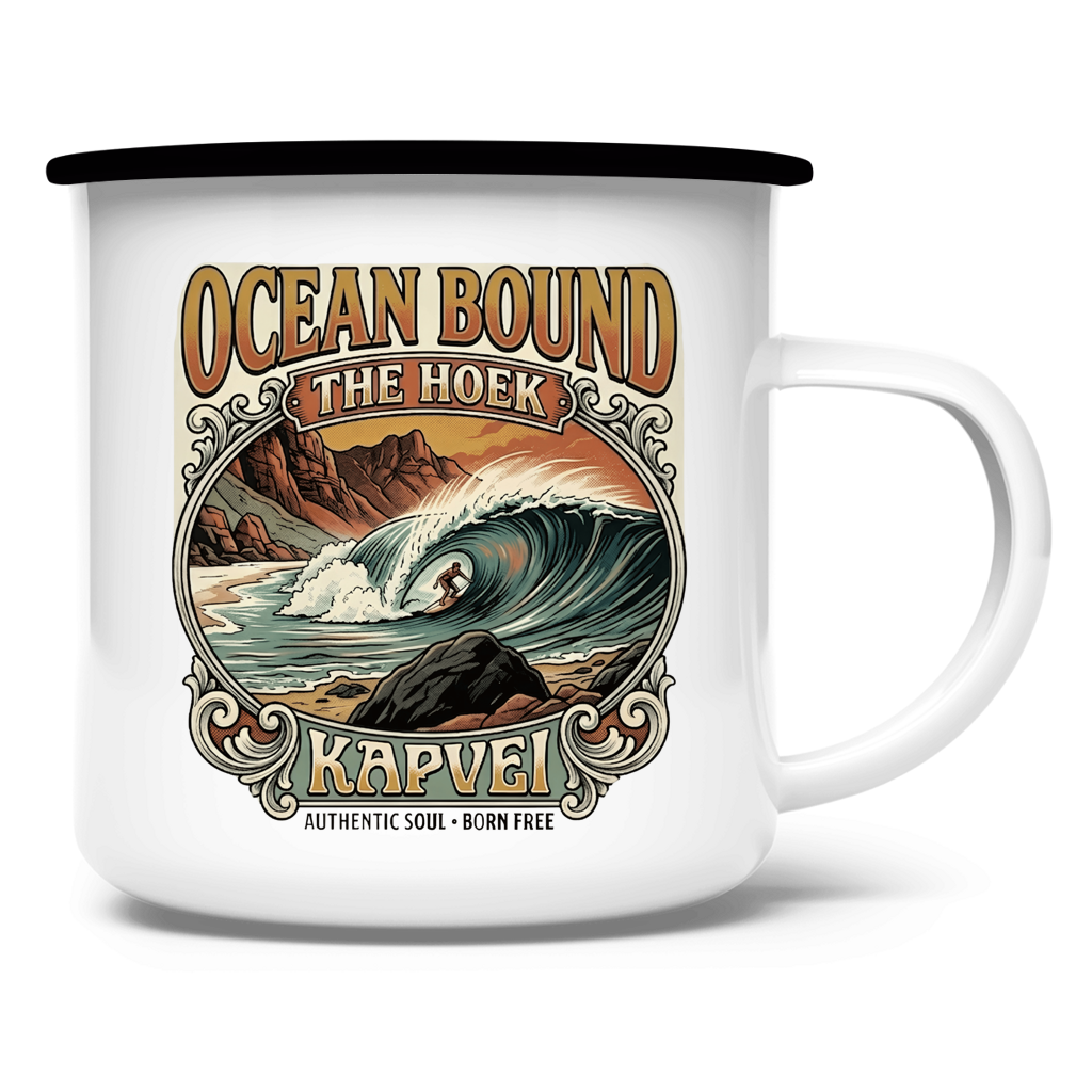 Emaille Tasse OCEANBOUND ''The Hoek''