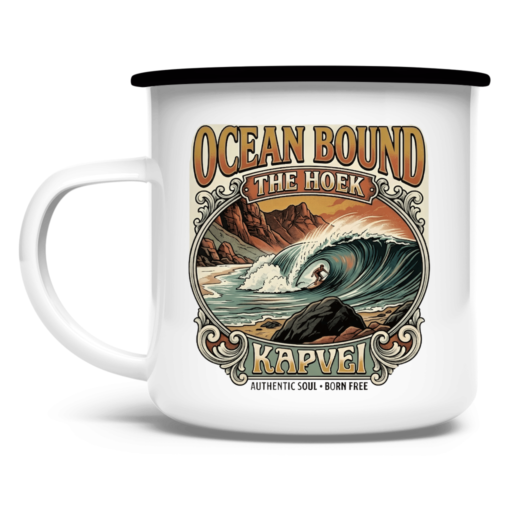 Emaille Tasse OCEANBOUND ''The Hoek''