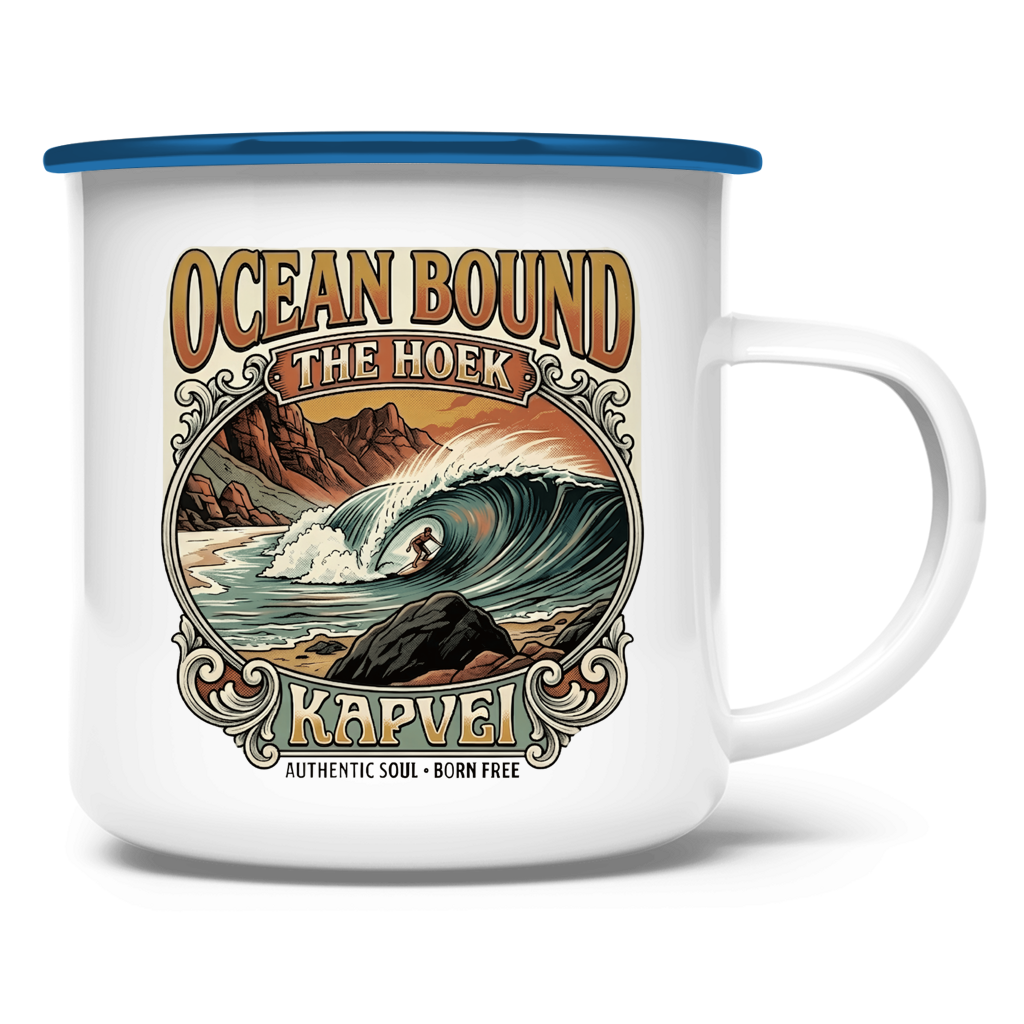 Emaille Tasse OCEANBOUND ''The Hoek''