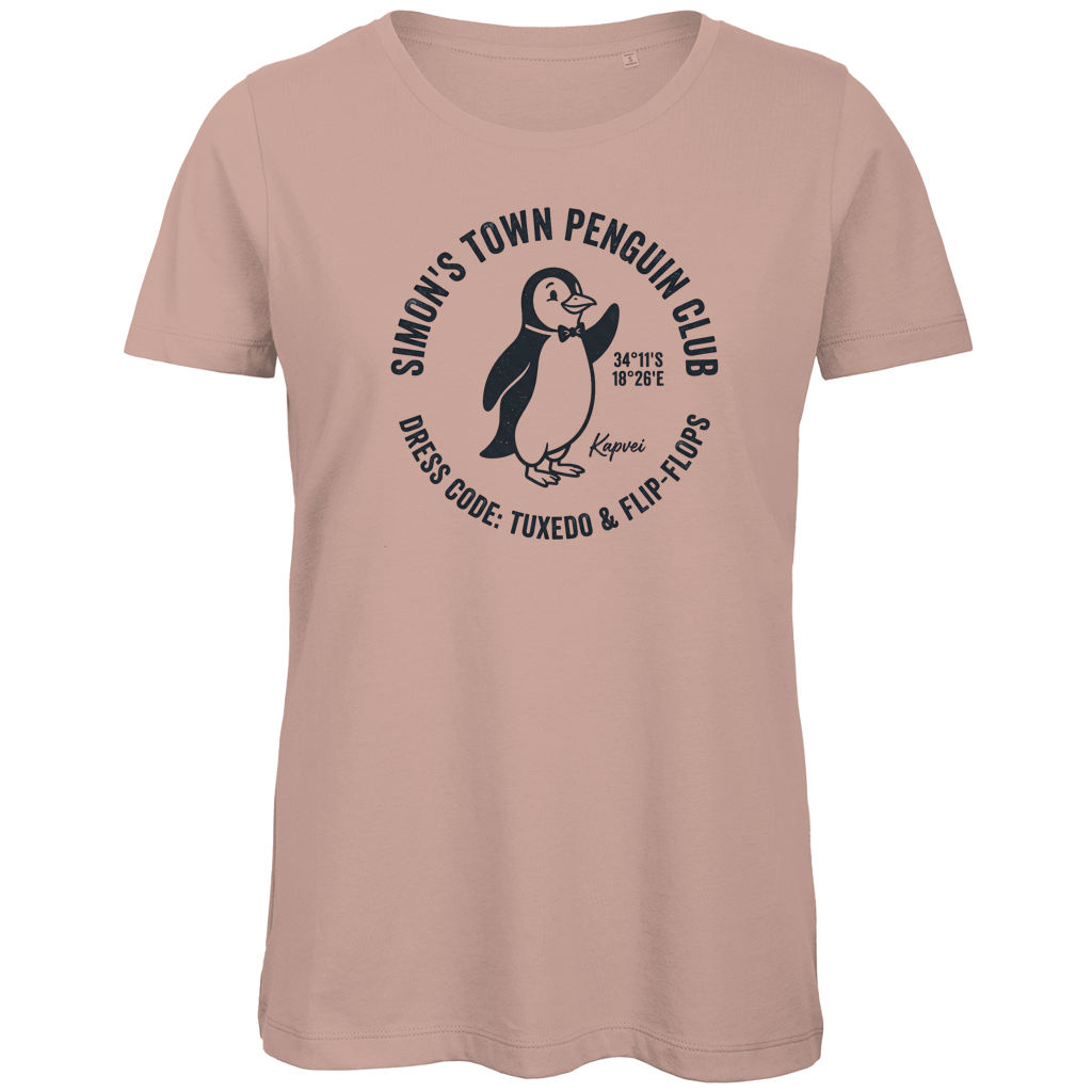 Damen Premium Bio T-Shirt Simons Town Penguin Club